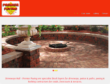 Tablet Screenshot of premier-paving.com